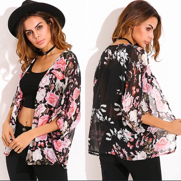 Zanzea Tops - 🌟HP🌟Vintage Floral Shawl Kimono